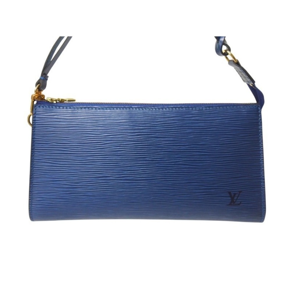 LOUIS VUITTON Pochette Accessoires One Shoulder Hobo bag Epi leather blue - Picture 2 of 8